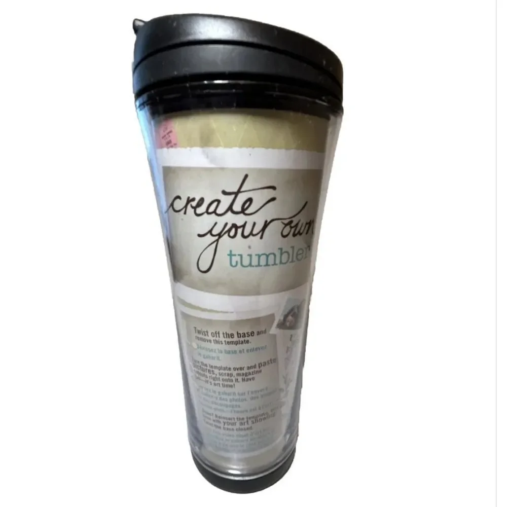 ☕️Starbucks 2007 Black Customizable Create Your Own 16oz Travel Tumbler